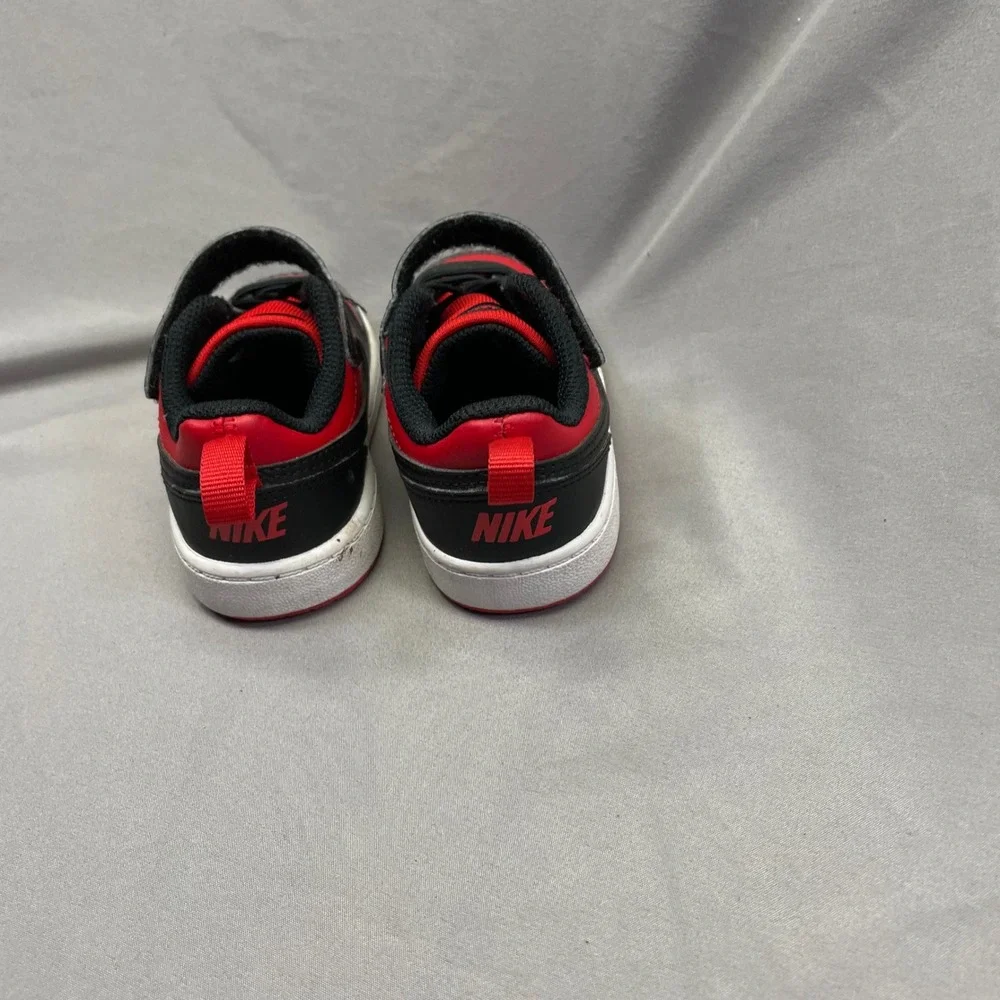 Nike Court Borough Low 2 Toddler Shoes‎ Red Black DV5458-600 Size 7C